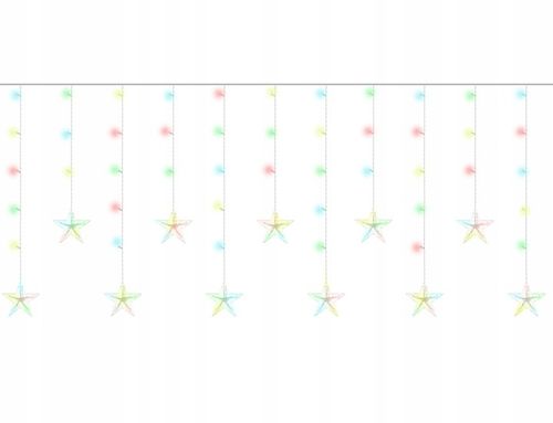 Lampki Choinkowe 108 LED Kurtyna Sople Zewnętrzne Girlanda Świetlna 2,5x0,9 na Arena.pl