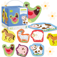 Dodo 2-3-4 Elementy Zwierzęta Domowe Puzzle 18 El. Dla Dzieci Dodo 300152