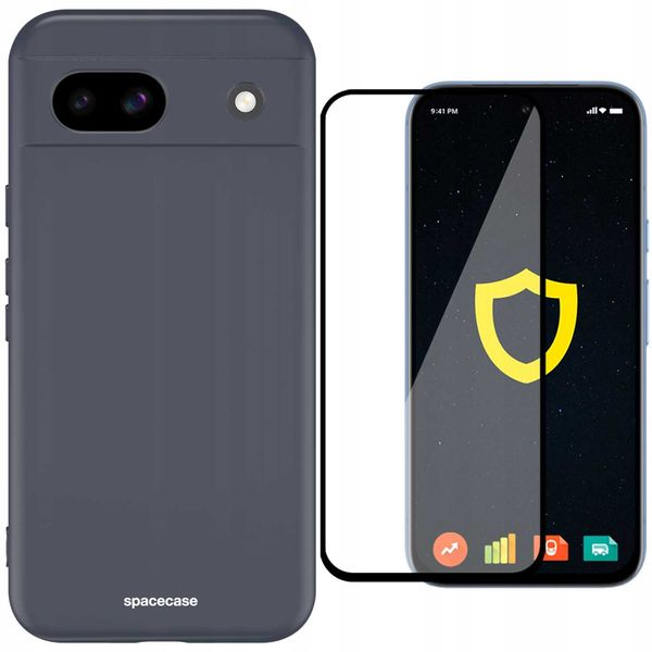 Spacecase Silicone Case Google Pixel 8A Black zdjęcie 3