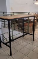 BAREK, STÓŁ BAROWY, WYSOKI 120/60/105,5 DĄB CRAFT/CZARNY