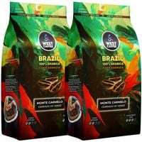 Kawa Ziarnista BRAZYLIA 100% ARABICA MONTE CARMELO 2kg ŚWIEŻO WYPALONA 48H
