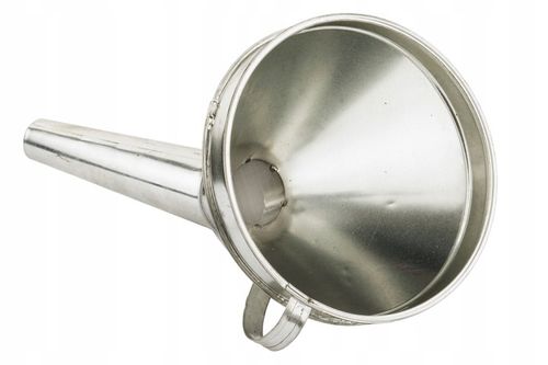 Lejek do paliwa metalowy krzywy z sitkiem na Arena.pl