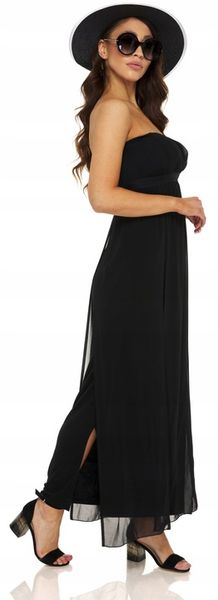 KAPELUSZ CZARNY SŁOMIANY SŁOMKOWY na lato EKO SŁOMKA z kokardą elegancki zdjęcie 5