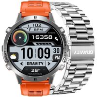 smartwatch gravity grafitowy pasek + bransoleta gt42-4