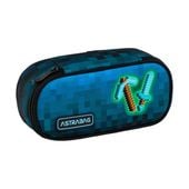piórnik astrabag astrabag blue pixel  0848
