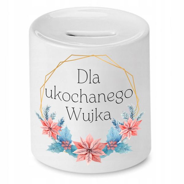 Skarbonka Dla Wujka Dla Ukochanego Wujka Prezent Z Nadrukiem Ze Zdjęciem zdjęcie 1