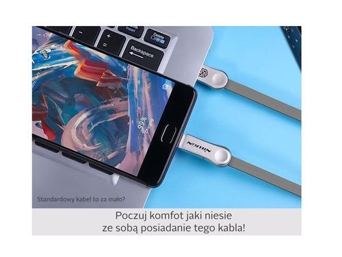 Kabel Plus III USB-C Micro USB Typ C Grey na Arena.pl