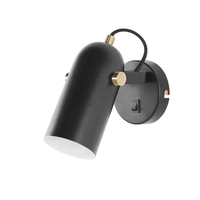 Lampa ścienna metalowa czarna TYRIA