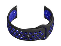 Pasek Gumowy Do Smartwatch U11 - Czarny/Granat - 20Mm