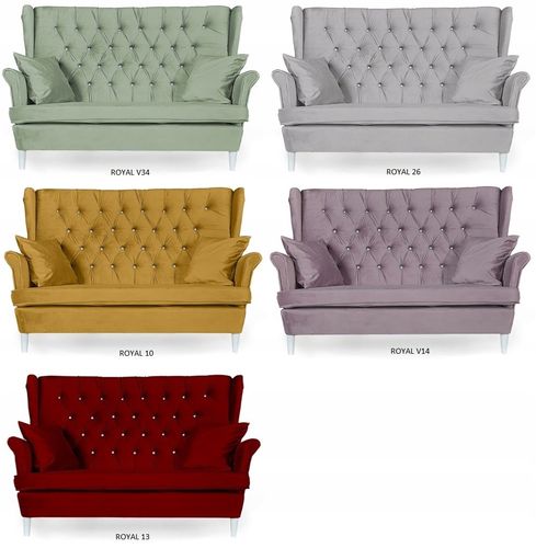 Zestaw wypoczynkowy mebli uszak Gaja sofa fotele skandynawskie Family Meble na Arena.pl