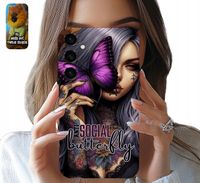 ETUI CASE SAMSUNG GALAXY S24 SOCIAL BUTTERFLY MOTYL MODNE WZORY