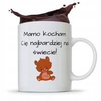 Kubek Prezent Urodzinowy Dla Mamy Mamo Kocham Cię Z Nadrukiem Ze Zdjęciem