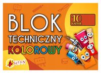 Blok techniczny kolorowy A3 - 10 arkuszy, 10 kolorów
