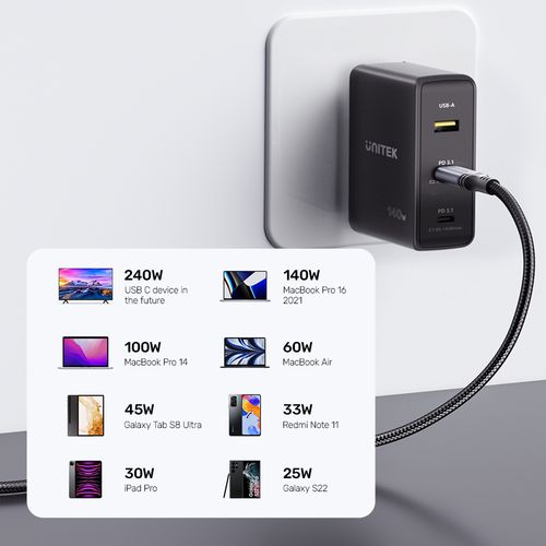 Kabel Unitek USB typ C - USB typ C 2 m czarny na Arena.pl