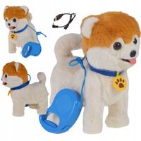 INTERAKTYWNY PIESEK CHODZI NA SZMYCZY SZCZEKA PIES ZABAWKA POMERANIAN PLUSZ