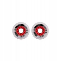 Zestaw 2 szt. Kółka Koła K2 Strobe do rolki 72 mm 85A Świecące Czerwony led