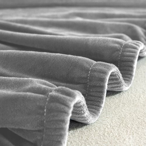 Pokrowiec Na Narożnik W Kształcie Litery ""L"" Szary Welur 1 Osobowy + 4 Os na Arena.pl