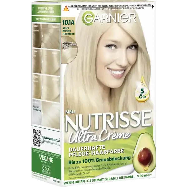 Garnier Nutrisse farba jasny zimny blond 10.1A zdjęcie 1