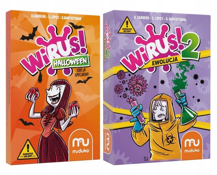 ZESTAW WIRUS 2 EWOLUCJA DODATEK DO GRY + WIRUS HALLOWEEN DODATEK zdjęcie 1