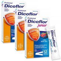 DICOFLOR JUNIOR O smaku owoców leśnych 12 saszetek