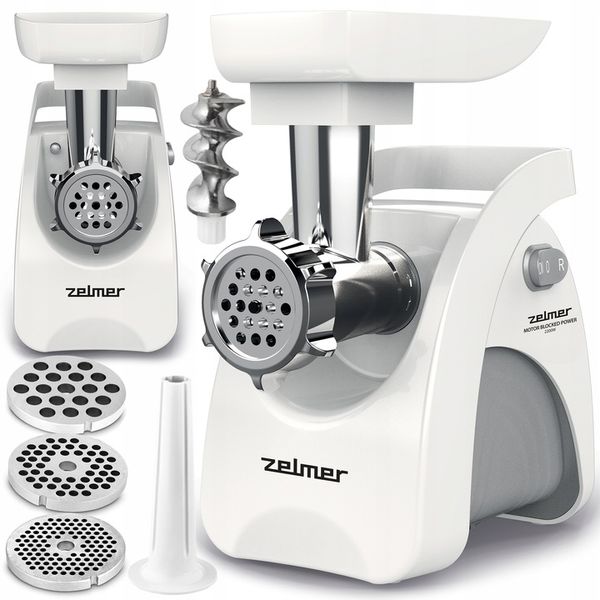 MASZYNKA DO MIELENIA MIĘSA Z BIEGIEM WSTECZNYM ZELMER 2200W 3 KG/MIN zdjęcie 1
