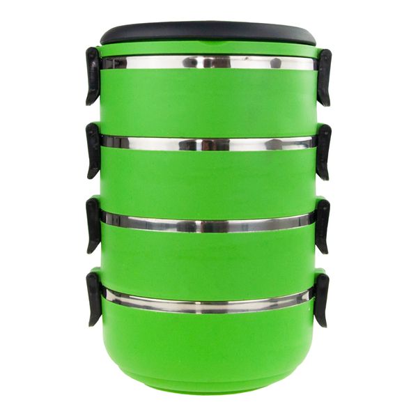 POJEMNIK NA ŻYWNOŚĆ MENAŻKA OBIADOWY LUNCH BOX 4 czesci 2,8L Termos zdjęcie 5