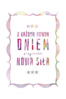 Nowa siła – obraz w ramie 20×30 cm Wybierz ramkę - Ramka INOX R8 - wąska