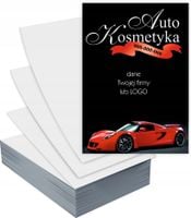 Ulotki A4 reklamowe firmowe AUTO KOSMETYKA GOTOWY PROJEKT GRATIS 100 szt