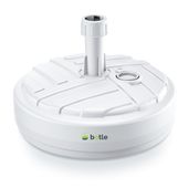 Stojak podstawa pod parasol ogrodowy maszt flaga okrągły biały