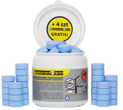 BAKTERIE TABLETKI DO SZAMBA PREPARAT SANIDENN TABS DO SZAMB I OCZYSZCZALNI na Arena.pl