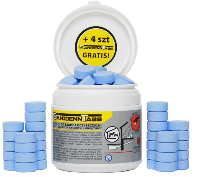 BAKTERIE TABLETKI DO SZAMBA PREPARAT SANIDENN TABS DO SZAMB I OCZYSZCZALNI zdjęcie 4