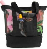 DUŻA TORBA PLAŻOWA TERMICZNA 2w1 torba na zakupy