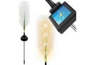 Lampa ogrodowa solarna led trawa pampasowa świecąca pochodnia
