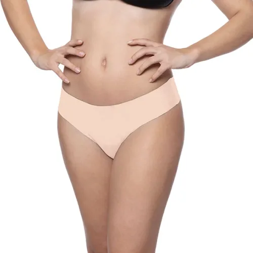 bye bra invisible thong s 2-pack bezszwowe stringi nude & black na Arena.pl