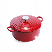 BK Holland Bourgogne garnek z pokrywką żeliwny 24cm 4,2l indukcja gaz