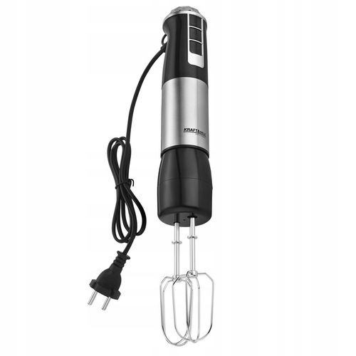 MOCNY BLENDER WIELOFUNKCYJNY MIKSER RĘCZNY 1500W SREBRNY LED AKCESORIA na Arena.pl