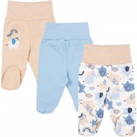 3PAK PÓŁŚPIOCHY NIEMOWLĘCE BEZUCISKOWE BAWEŁNA 62