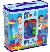 Mega Bloks klocki w torbie 80 el. niebieskie / Mattel