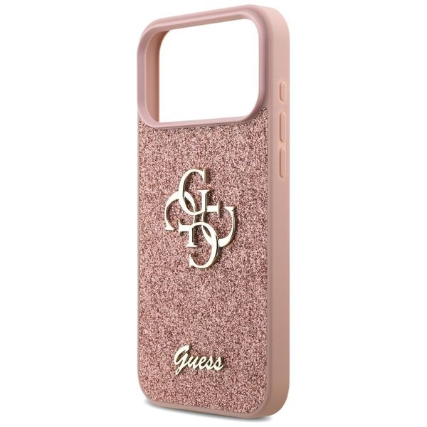Etui Guess Fixed Glitter Big 4G do iPhone 17 Pro Max różowy zdjęcie 6