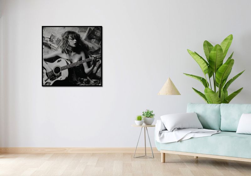 Plakat 80x80cm Młoda Gitarzystka zdjęcie 4
