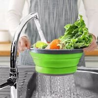 Durszlak Składany Silikonowy Sitko Cedzak Ociekacz