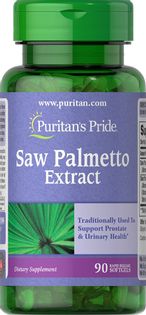 Puritan's Pride Palma Sabałowa ekstrakt - 90 kapsułek