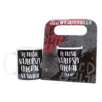 kubek ceramiczny w ozdobnym opakowaniu "po prostu najlepszy chłopak