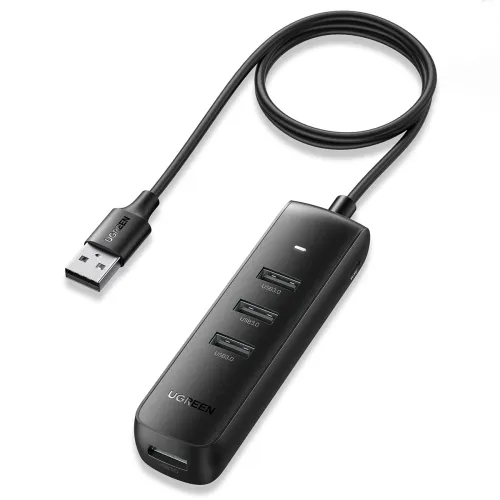 Ugreen rozdzielacz HUB USB Typ A - 4x USB 3.2 Gen 1 czarny (CM416 80657) na Arena.pl