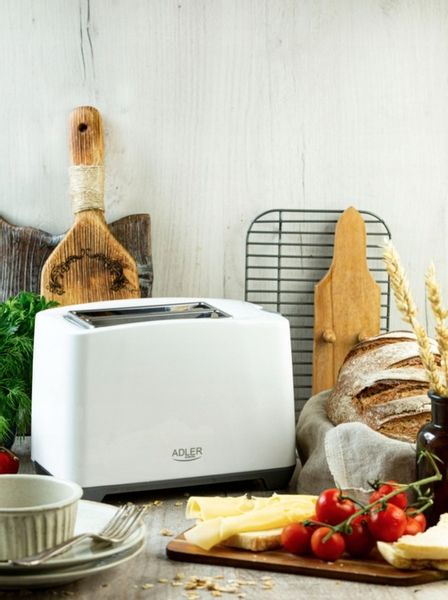Toster Adler AD 3216 biały 1000 W lampka ruszt zdjęcie 9