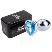 korek analny z kryształem w kształcie serca.