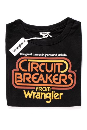 WRANGLER GRAPHIC RINGER TEE BLACK W7373EV01 M na Arena.pl