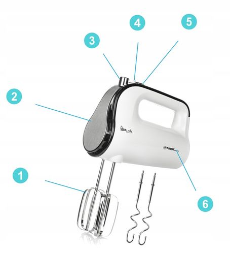 Mikser ręczny 2 x mieszadła FIRST AUSTRIA 350 W na Arena.pl