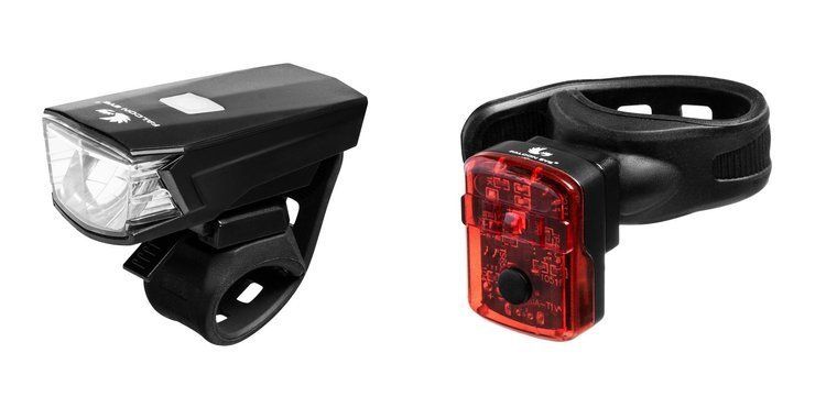 LAMPA ROWEROWA DUO BLAZE KABEL MICRO USB PRZÓD + TYŁ - LA-FBS0111 zdjęcie 1