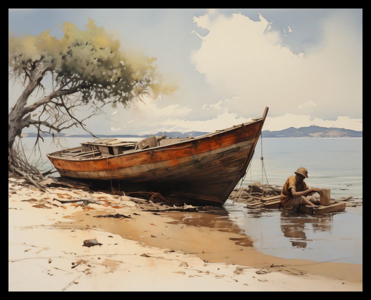 Plakat 50x40cm Spokój Przybrzeża zdjęcie 2
